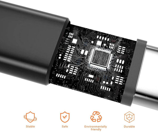 Bestor USB Type C Cable 2 A 1.2 m Multi Charging Cable 4ft 3 in 1 Nylon Braided Multiple USB Fast Charging Cable for Android, iOS and Type C Devices USB Port Connectors Compatible Smart Phones & Tablets And More (Black)  (Compatible with SMART PHONE, IOS, ANDROID, Black, One Cable) - Image 4