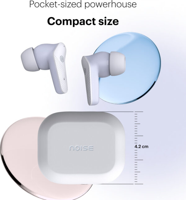 Noise Buds VS102 Neo with 40 Hrs Playtime, Environmental Noise Cancellation, Quad Mic Bluetooth  (Soft Lilac, True Wireless) - Image 4