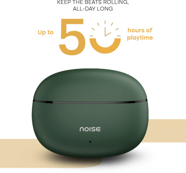 Noise Buds Vs501, 50H playtime,Quad Mic, ENC, Dual-device pairing & Dual color tones Bluetooth  (Forest Green, True Wireless) - Image 3