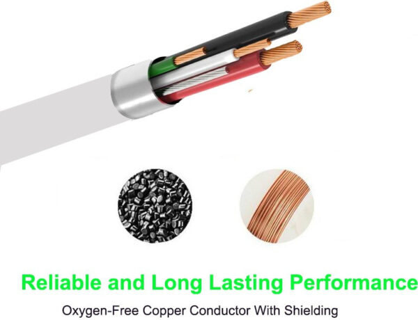 TROST Micro USB Cable 2 A 3 m Extra Long (3 Mtr) Charging/Sync A Plus Champ  (Compatible with Karbonn A Plus Champ, White, One Cable) - Image 2