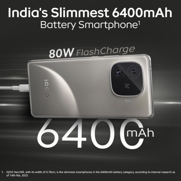 IQOO Neo 10R 5G (MoonKnight Titanium, 256 GB)  (8 GB RAM) - Image 2