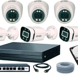 ADS VISION IP 6 Cctv Camera Full Set With 2TB HDD And All Accessories Security Camera  (2 TB, 8 Channel)