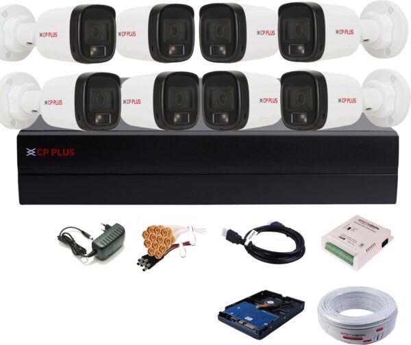 ADS VISION 5MP DVR 3MP HD 4D/4B COLOUR VIEW NIGHT VISION CAMERA CAMBO SET With 500GB HDD Security Camera  (500 GB, 8 Channel)