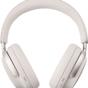 Bose New QuietComfort Ultra Headphones with Spatial Audio,NC & Upto 24hr Battery Life Bluetooth Gaming  (Smoke White, On the Ear)