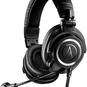 audio-technica ATH-M50xSTS StreamSet Streaming Headset Wired  (Black, On the Ear)