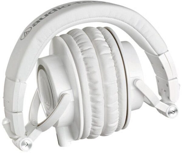 audio-technica ATH-M50XWH Professional Studio Monitor Wired without Mic  (White, On the Ear) - Image 4