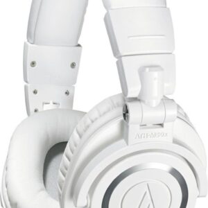 audio-technica ATH-M50XWH Professional Studio Monitor Wired without Mic  (White, On the Ear)