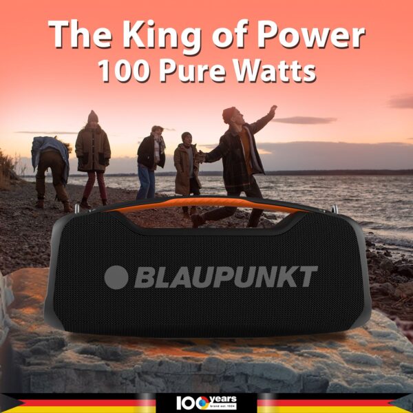 Blaupunkt Atomik Knightz 100W King of Boombox I 9 Aura Lights I BT Party Speaker 100 W Bluetooth Party Speaker  (Black, Stereo Channel) - Image 2