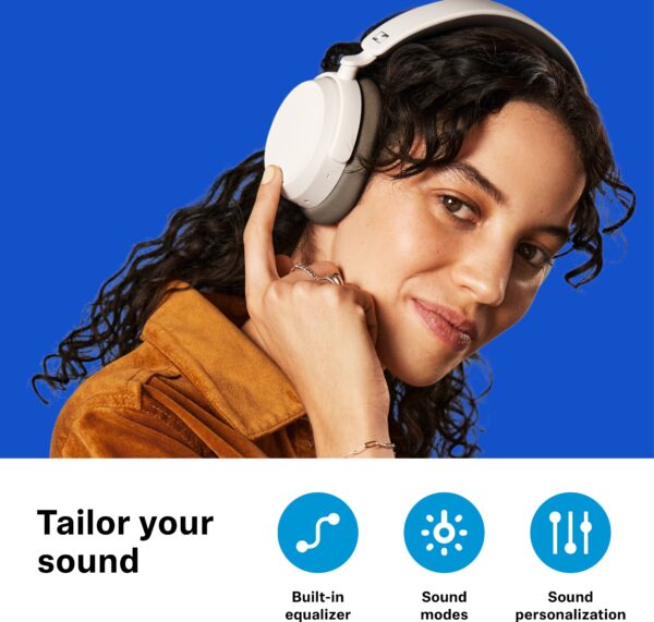 Sennheiser Accentum Plus Wireless Over Ear Headphones Designed in Germany with 50Hr Battery Bluetooth  (White, On the Ear) - Image 4