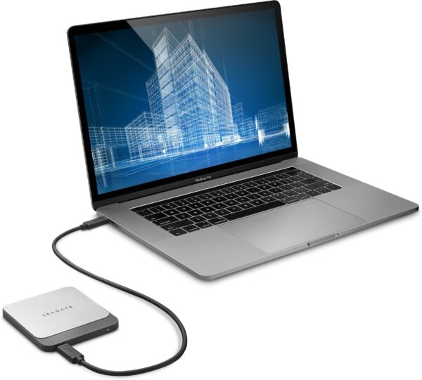 Seagate STCM250400 250 GB External Solid State Drive (SSD)  (Black, Grey) - Image 2