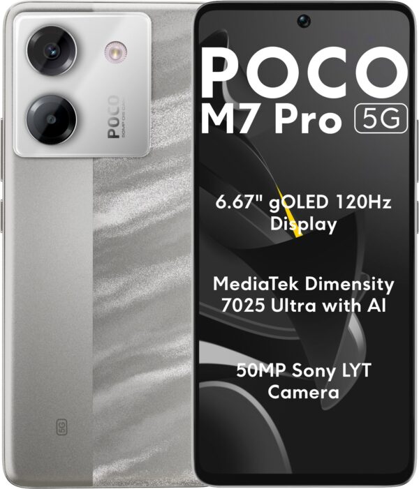 POCO M7 Pro 5G (Lunar Dust, 128 GB)  (6 GB RAM)