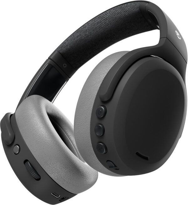 Skullcandy Crusher ANC 2 4-Mic Adjustable Sensory Bass, Dual Pairing, 50Hr Playtime Bluetooth  (Costco Black Grey, On the Ear)
