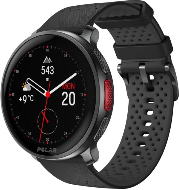 Polar Vantage V3-Premium Multisport Watch, Heart Rate Monitor (Black) Smartwatch  (Black Strap, Free Size)