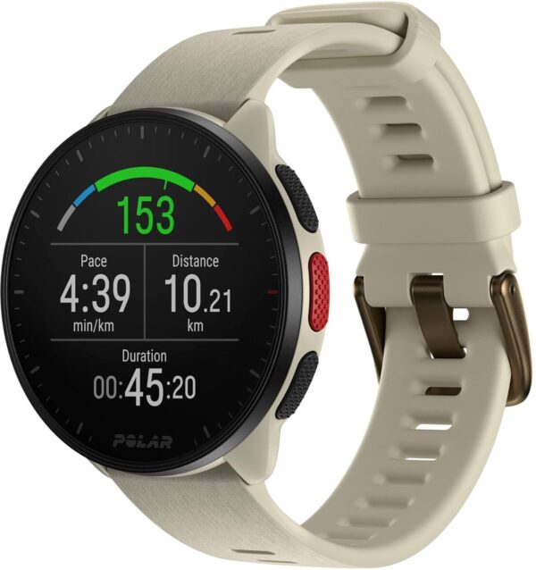 Polar Pacer Ultra-Light GPS Fitness Tracker (White) Smartwatch  (White Strap, Free Size) - Image 2