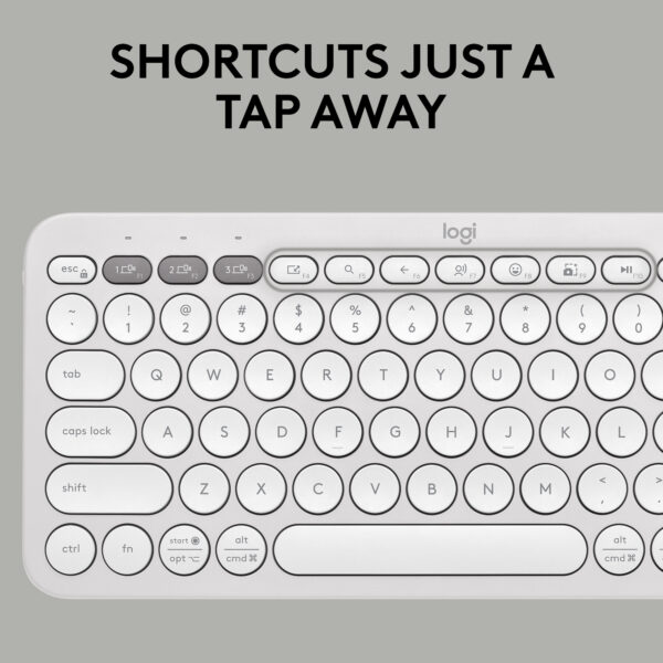 Logitech Pebble 2 Combo Bluetooth Standard Multi-device Keyboard Compatible with Desktop - Image 4