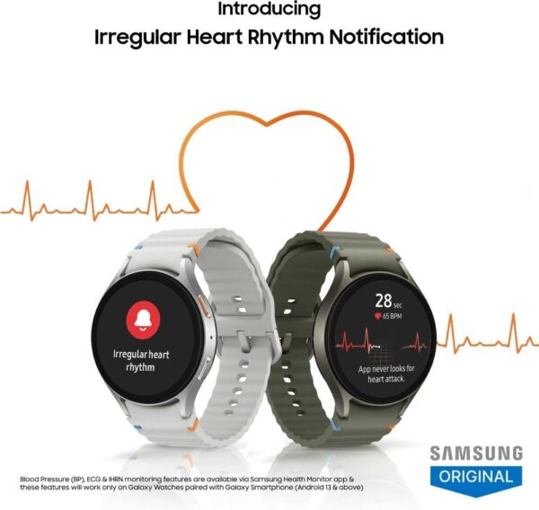 Samsung Galaxy Watch7 44mm LTE  (Green Strap, Large) - Image 2