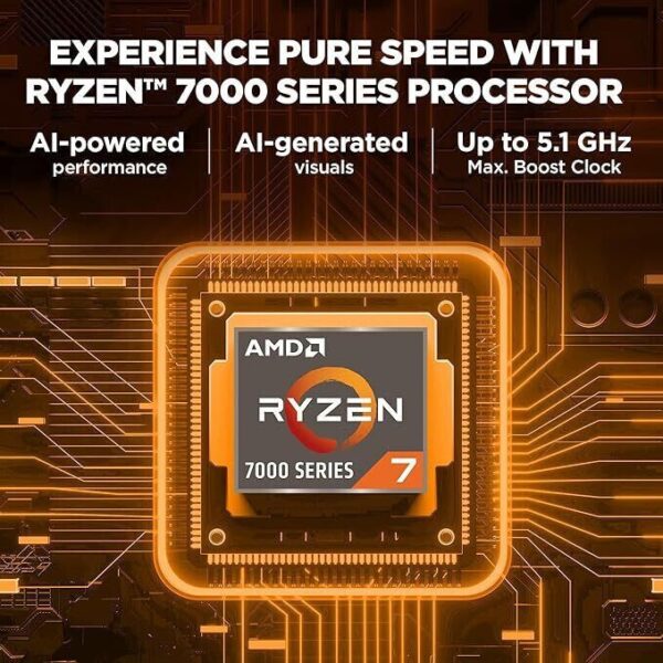 HP Omen AMD Ryzen 7 Octa Core 7840HS - (16 GB/1 TB SSD/Windows 11 Home/6 GB Graphics/NVIDIA GeForce RTX 4050/165 Hz) 16-xd0015AX Gaming Laptop  (16.1 Inch, Shadow Black, 2.37 Kg) - Image 2