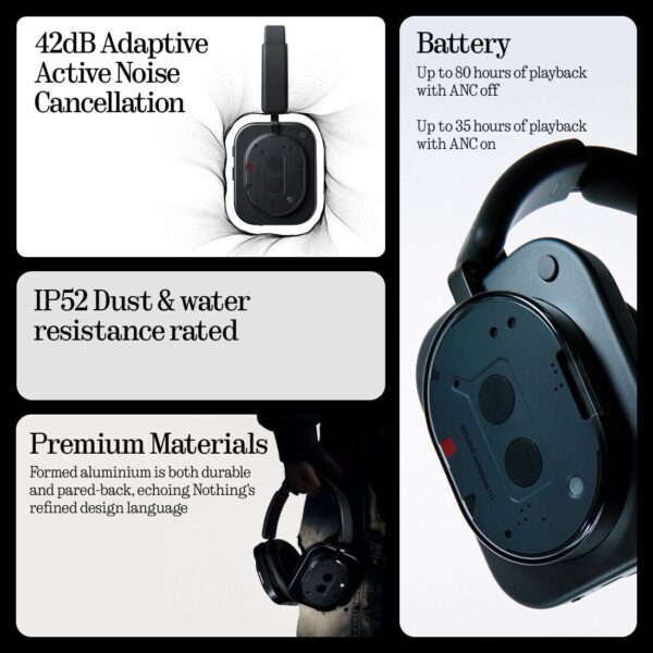 Sennheiser Momentum 4 Wireless Over Ear Headphones Designed in Germany with 60 Hr Battery Bluetooth  (Denim, On the Ear) - Image 2