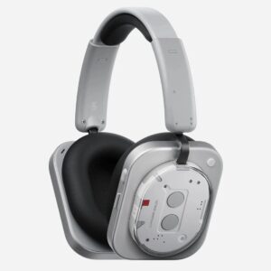 Nothing Headphone(1) 42dB ANC| Dual Device| Hi-Res+LDAC|40mm Driver|Sound by KEF Bluetooth & Wired  (White, On the Ear)