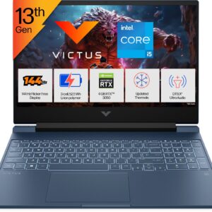 HP Victus Intel Core i5 13th Gen 13420H - (16 GB/512 GB SSD/Windows 11 Home/4 GB Graphics/NVIDIA GeForce RTX 3050) 15-fa2191TX Gaming Laptop  (15.6 Inch, Performance blue, chrome logo, 2.29 Kg, With MS Office)