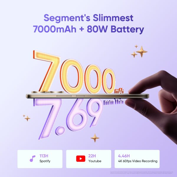 realme Gt 7 (Icesense Black, 512 GB)  (12 GB RAM) - Image 3