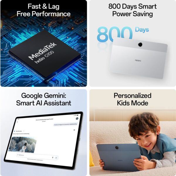 OPPO Pad SE 8 GB RAM 128 GB ROM 10.95 inch with Wi-Fi+4G Gaming Tablet (Twilight Blue) - Image 2