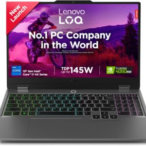 Lenovo LOQ Intel Core i7 13th Gen 13650HX - (24 GB/512 GB SSD/Windows 11 Home/8 GB Graphics/NVIDIA GeForce RTX 4060) 15IRX9 Gaming Laptop  (15.6 inch, Luna Grey, 2.38 Kg, With MS Office)