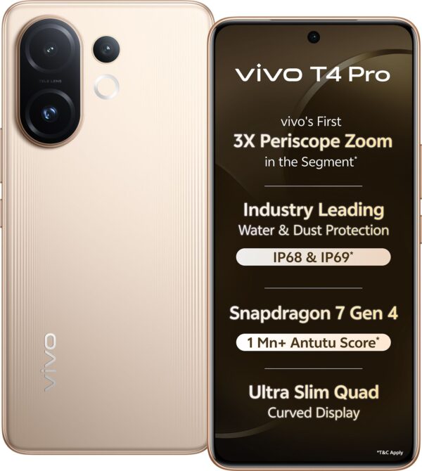 vivo T4 Pro 5G (Blaze Gold, 256 GB)  (8 GB RAM)