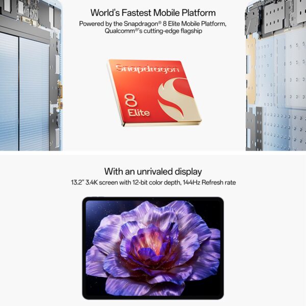 OnePlus Pad 3 16 GB RAM 512 GB ROM 13.2 inch with Wi-Fi Only Tablet (Frosted Silver) - Image 3