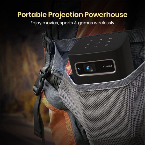 Portronics Pico 13, Stream Apps, Rechargeable, 4K Support, Compact, 3500 lm, 10W Speaker (3500 lm) Portable Projector  (Black) - Image 2