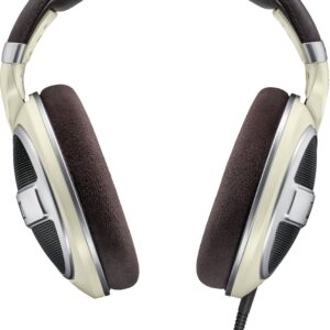 Sennheiser HD 599 Around-Ear Open Back Headphones - Suitable for long listening sessions Wired without Mic  (Ivory, On the Ear)