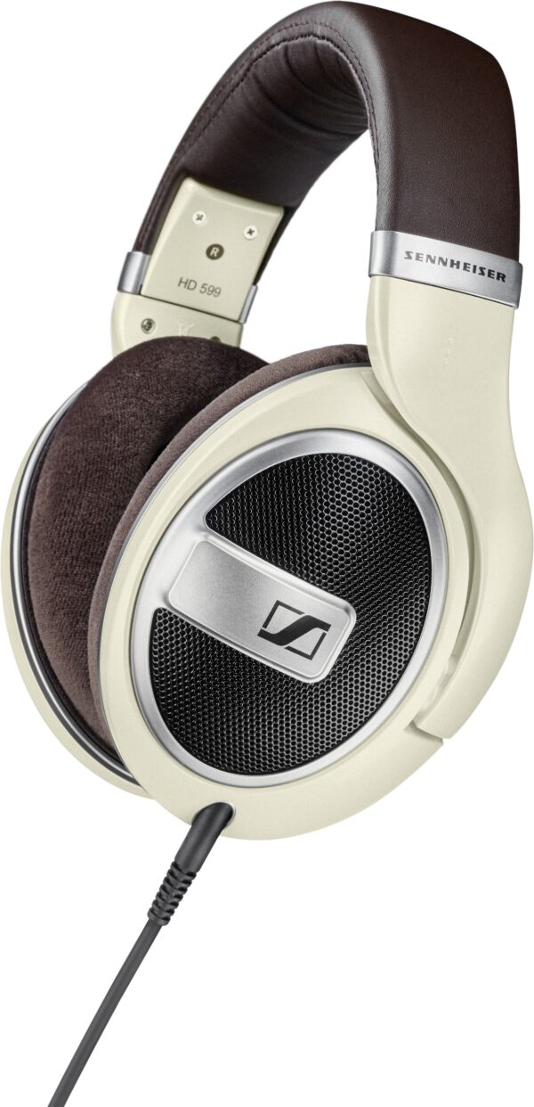 Sennheiser HD 599 Around-Ear Open Back Headphones - Suitable for long listening sessions Wired without Mic  (Ivory, On the Ear) - Image 2