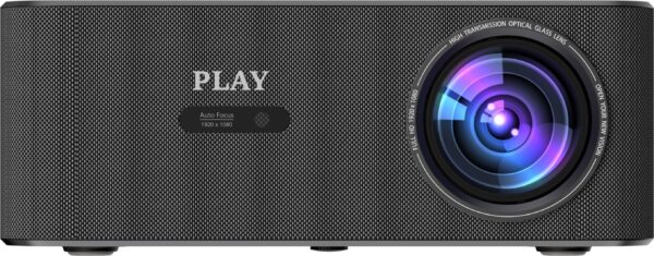 PLAY Smart 4K 3D Android WiFi BT with HDMI-ARC USB Certified GOOGLE TV Dolby (25000 lm / Wireless / Remote Controller) Projector  (Black)