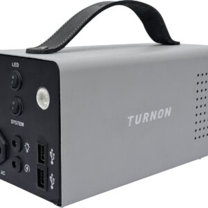 Turnon Beyond Expectation 60000 mAh 220 W Mini Power Bank  (Silver Gray with Black, Lithium-ion, Quick Charge 3.0, Fast Charging for Laptop, Earbuds, Mobile, Smartwatch, Speaker, Tablet, Trimmer, Smartband)