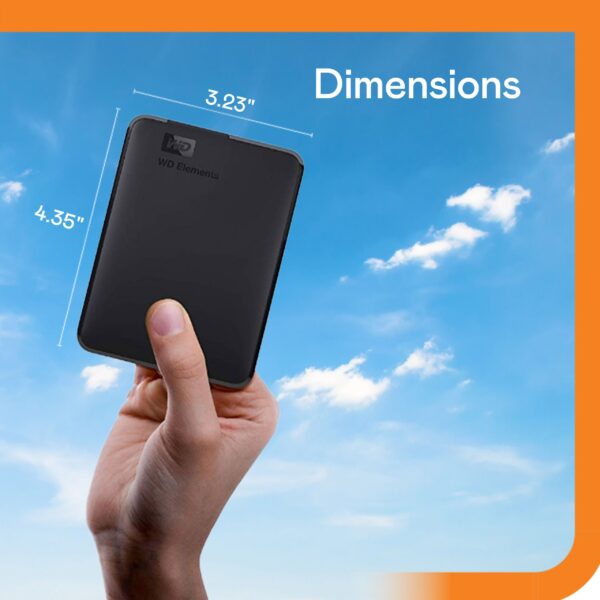 WD Elements 6 TB External Hard Disk Drive (HDD) usb3.2_gen_1  (Black) - Image 3